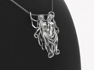 gemini zodiac pendant Modelo de Impressão 3D