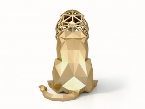 roaring lion 3D मॉडल