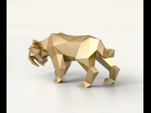 saber toothed tiger 3D Model