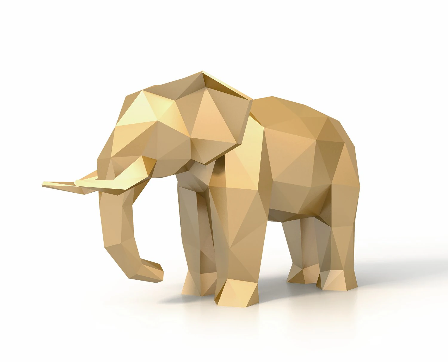 low poly elephant 3D Model .c4d .max .obj .3ds .fbx .stl .blend 