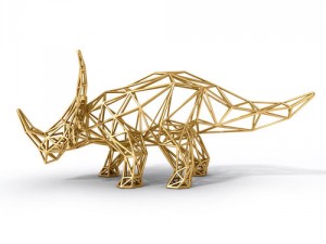 styracosaurus wireframe 3D Model