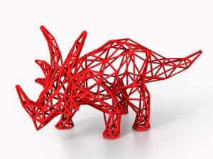 styracosaurus wireframe 3D Model