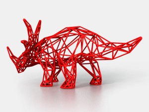 styracosaurus wireframe 3D Model