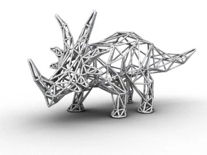 styracosaurus wireframe 3D Model
