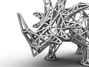 styracosaurus wireframe 3D Model