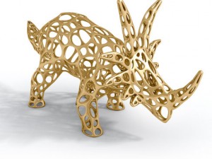 styracosaurus cellular wireframe 3D Модель