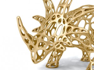 styracosaurus cellular wireframe 3D Модель