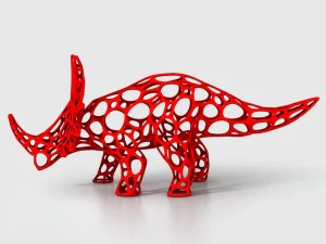 styracosaurus cellular wireframe 3D Model