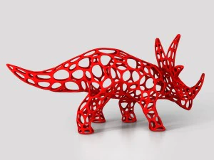 styracosaurus cellular wireframe 3D Model