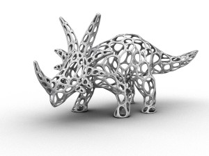 styracosaurus cellular wireframe 3D Модель
