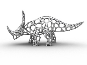 styracosaurus cellular wireframe 3D Модель