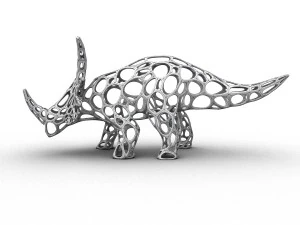 styracosaurus cellular wireframe 3D Model