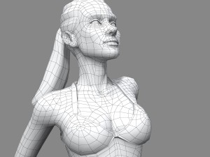 sunbath girl 3D Model