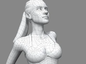 sunbath girl 3D Model