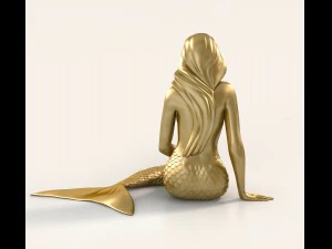 mermaid sculpture 3D Model