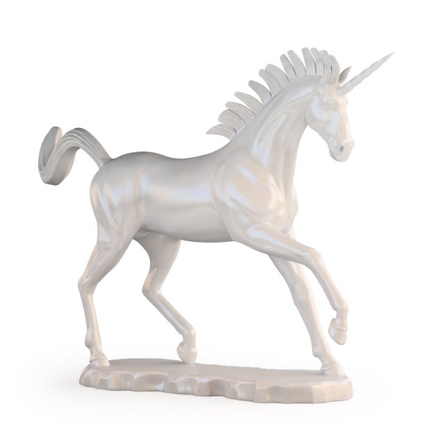 unicorn statue 3D मॉडल .c4d .max .obj .3ds .fbx .stl .blend 