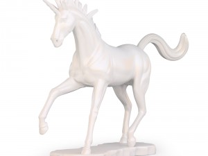 unicorn statue 3D मॉडल