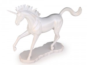 unicorn statue 3D मॉडल
