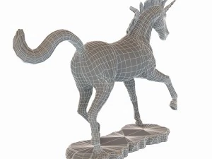 statua dell'unicorno Modello 3D