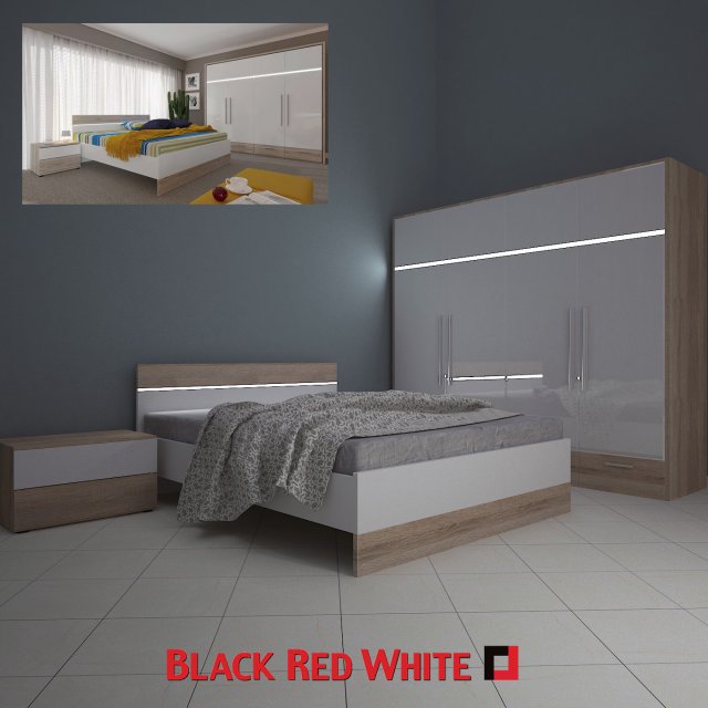 bedroom mercur brw 3D Модель .c4d .max .obj .3ds .fbx .stl .blend 