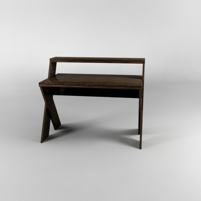 computer desk 3D Model .c4d .max .obj .3ds .fbx .stl .blend 