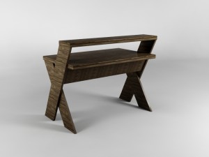 computer desk 3D Model