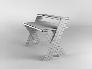 computer desk 3D Model