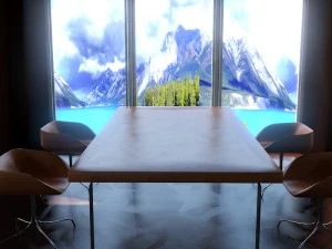 Schreibtischst&uuml;hle 3D Modell