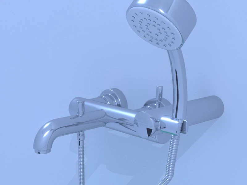 bath faucet 3D Model .c4d .max .obj .3ds .fbx .stl .blend 