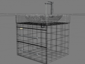 bathroom furniture Modèle 3D