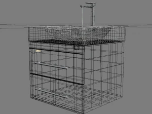 bathroom furniture 3D Model