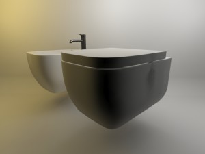 the toilet 3D 模型