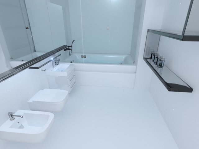bathroom Model 3D .c4d .max .obj .3ds .fbx .stl .blend 