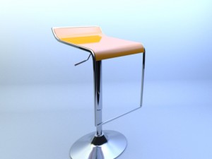 bar stool 3D मॉडल