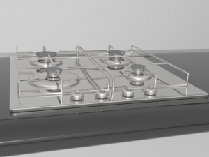 cooktop gas 4-burner recessed Model 3D