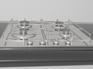 cooktop gas 4-burner recessed Model 3D