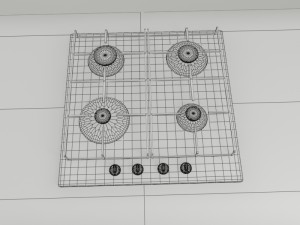 cooktop gas 4-burner recessed Model 3D