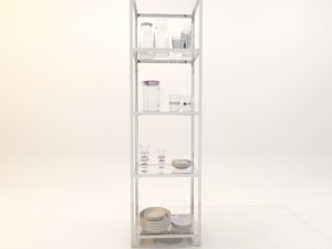 rack with utensils 3D Model