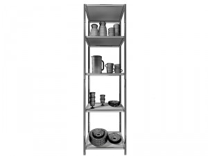 rack with utensils 3D Model