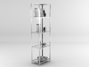 rack with utensils 3D Model