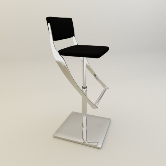 bar stool 3D Model .c4d .max .obj .3ds .fbx .stl .blend