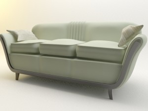 sofa for hallway 3D-Modell