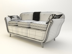 sofa for hallway 3D-Modell