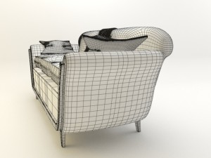 sofa for hallway 3D-Modell