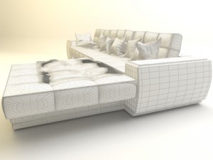sofa for living room 3D Model