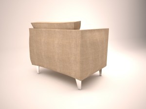living room chair 3D Model