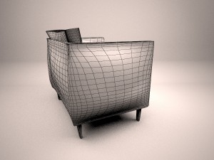 living room chair 3D Model
