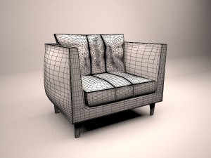 living room chair 3D Model