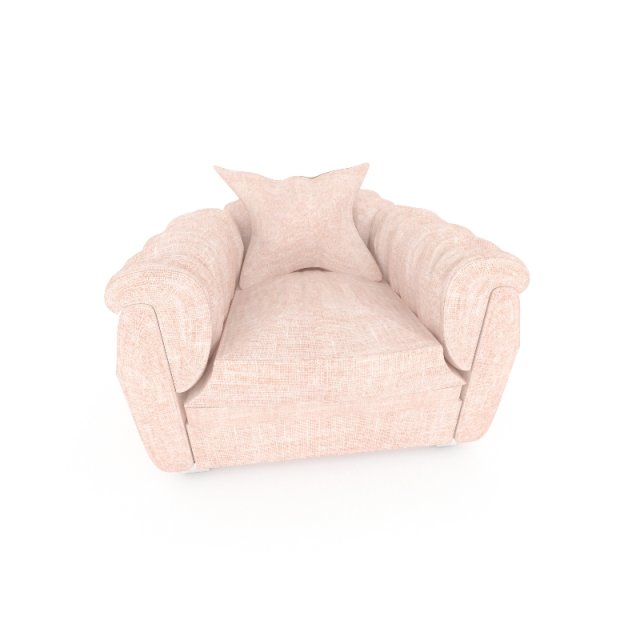 living room chair Modello 3D .c4d .max .obj .3ds .fbx .stl .blend 