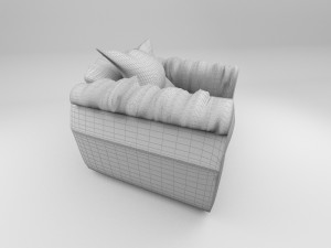 living room chair Modello 3D